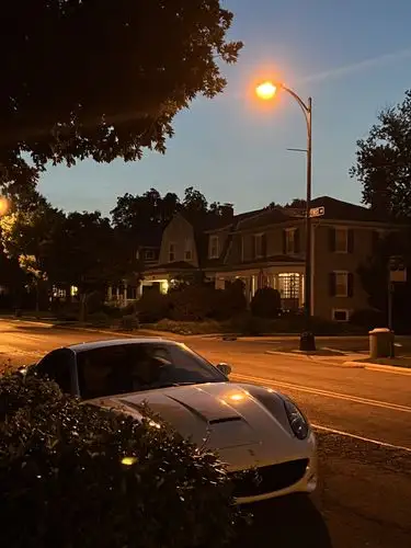Evening glow on a sleek ride.
